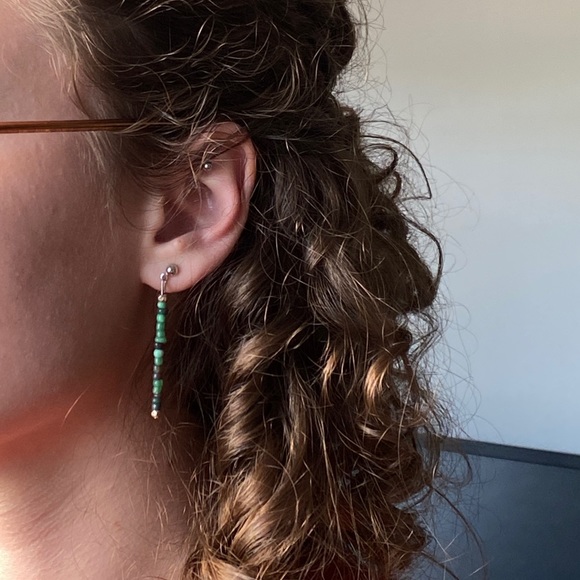 FREE WITH PURCHASE Handmade stud earrings - Picture 2 of 5